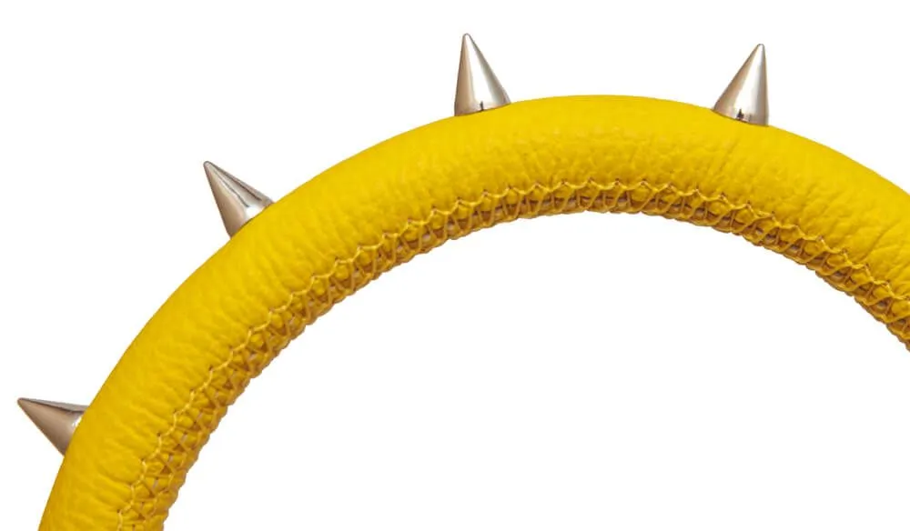 ошейник c шипами с поводком, желтый в Мурманске