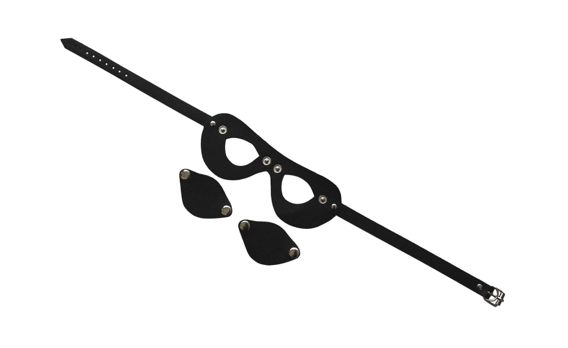 очки-шоры pinkrabbit кожаные, черные в Мурманске