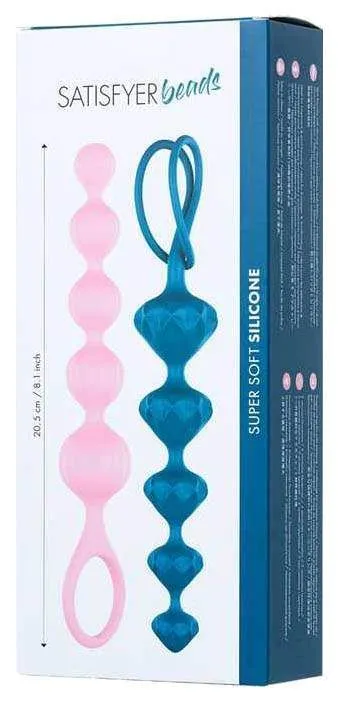 набор анальных цепочек satisfyer beads, цветные в Мурманске
