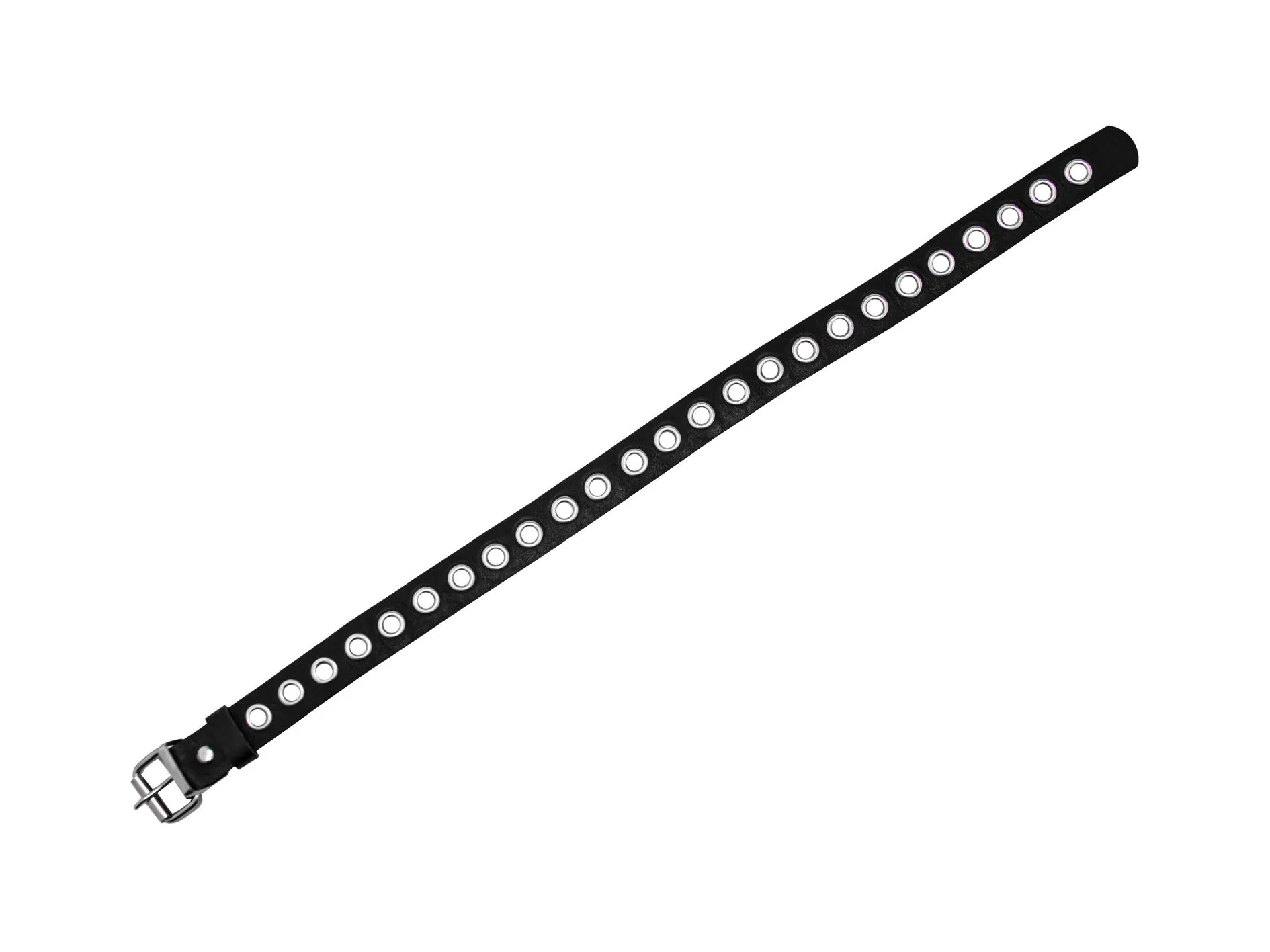 ошейник pinkrabbit с люверсами, чёрный в Мурманске