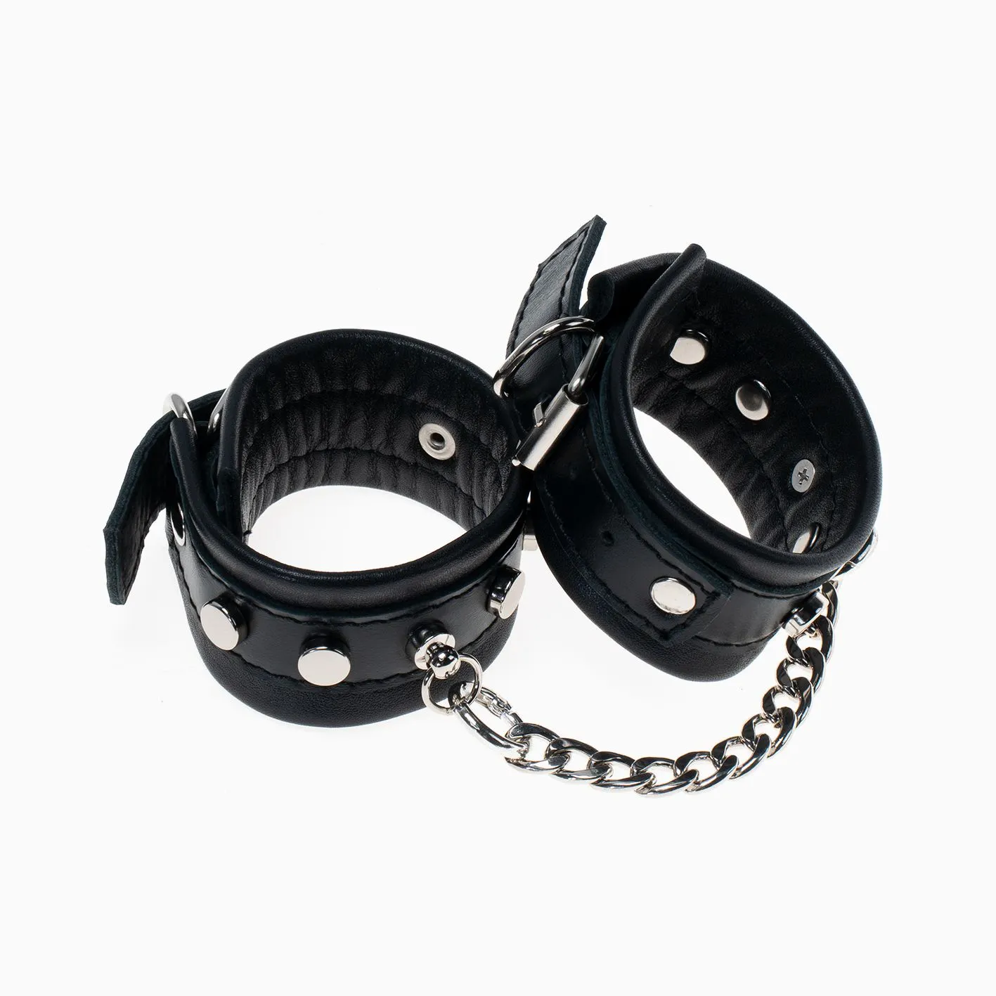 наручники, натуральная кожа, черные в Мурманске