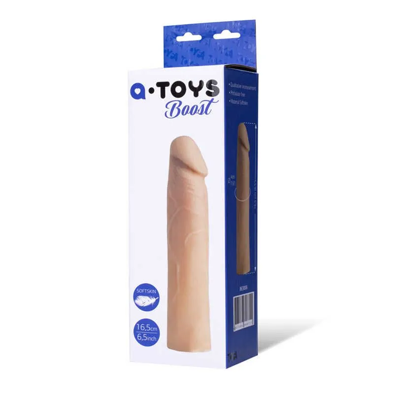 насадка на пенис toyfa a-toys, softskin, телесный, 16,5 см в Мурманске