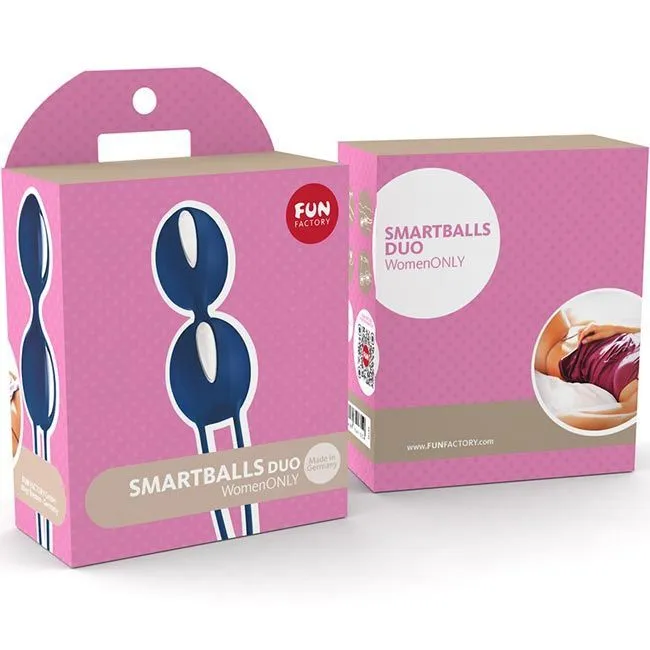 вагинальные шарики fun factory smartballs duo, синие в Мурманске