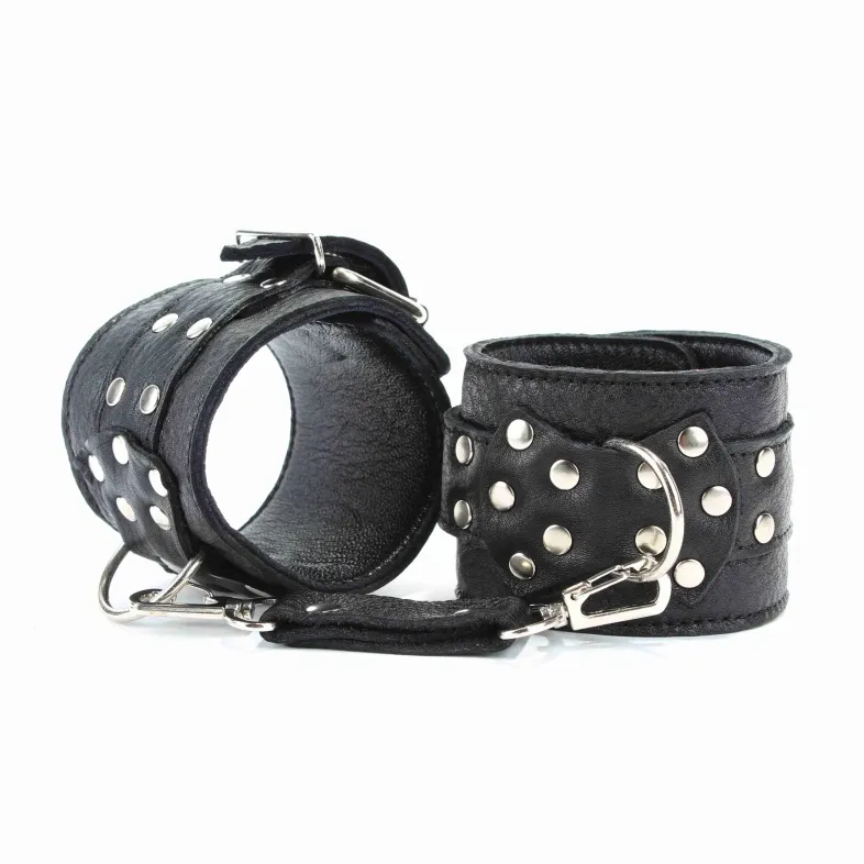 наручники  из кожи с пряжкой 6 см 51007ars в Мурманске