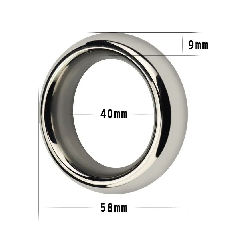 кольцо lovetoy metal silver cockring 4 см, металлическое в Мурманске