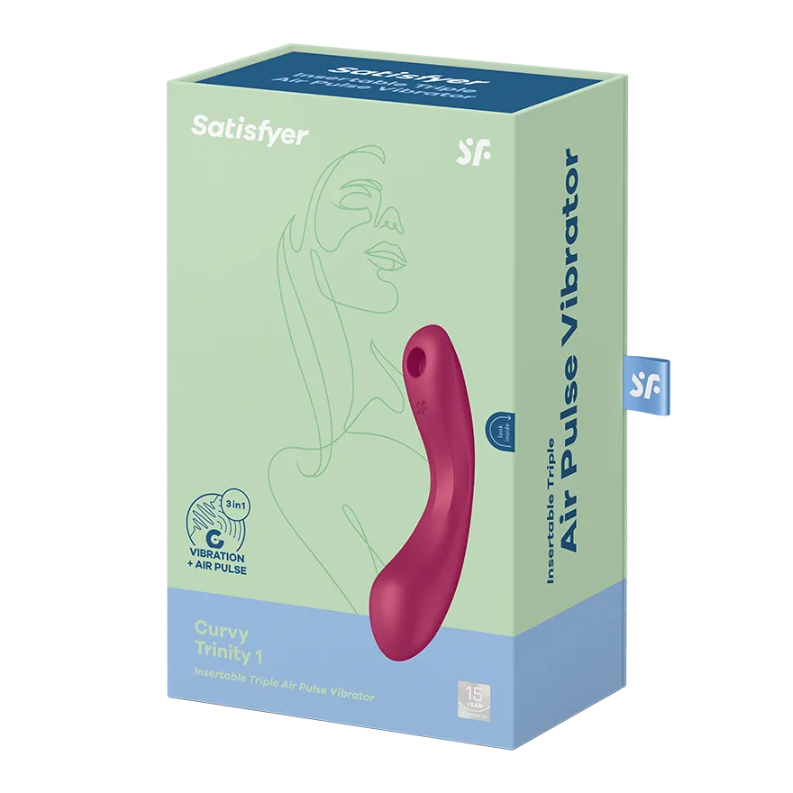 вакуумный массажер satisfyer curvy trinity 1 red 036496sa в Мурманске