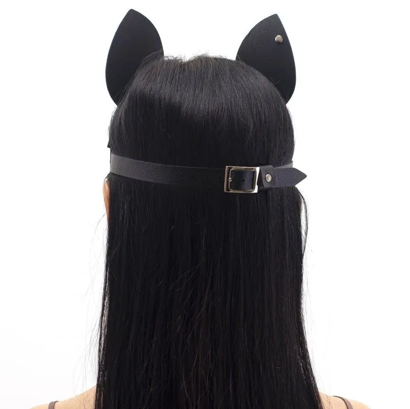 маска кошки со стразами pinkrabbit , чёрная в Мурманске