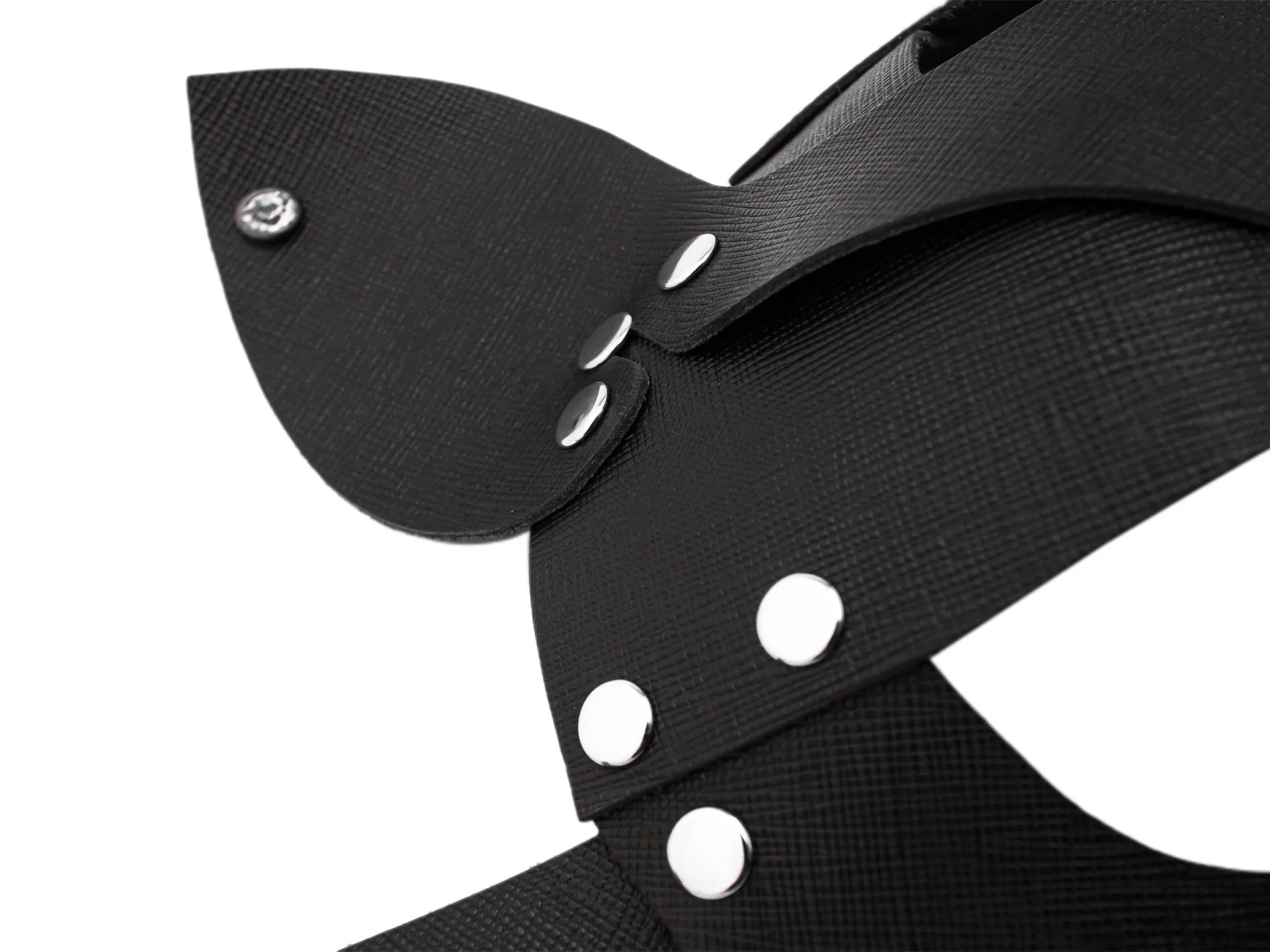 маска кошки с сережкой pinkrabbit , чёрная в Мурманске