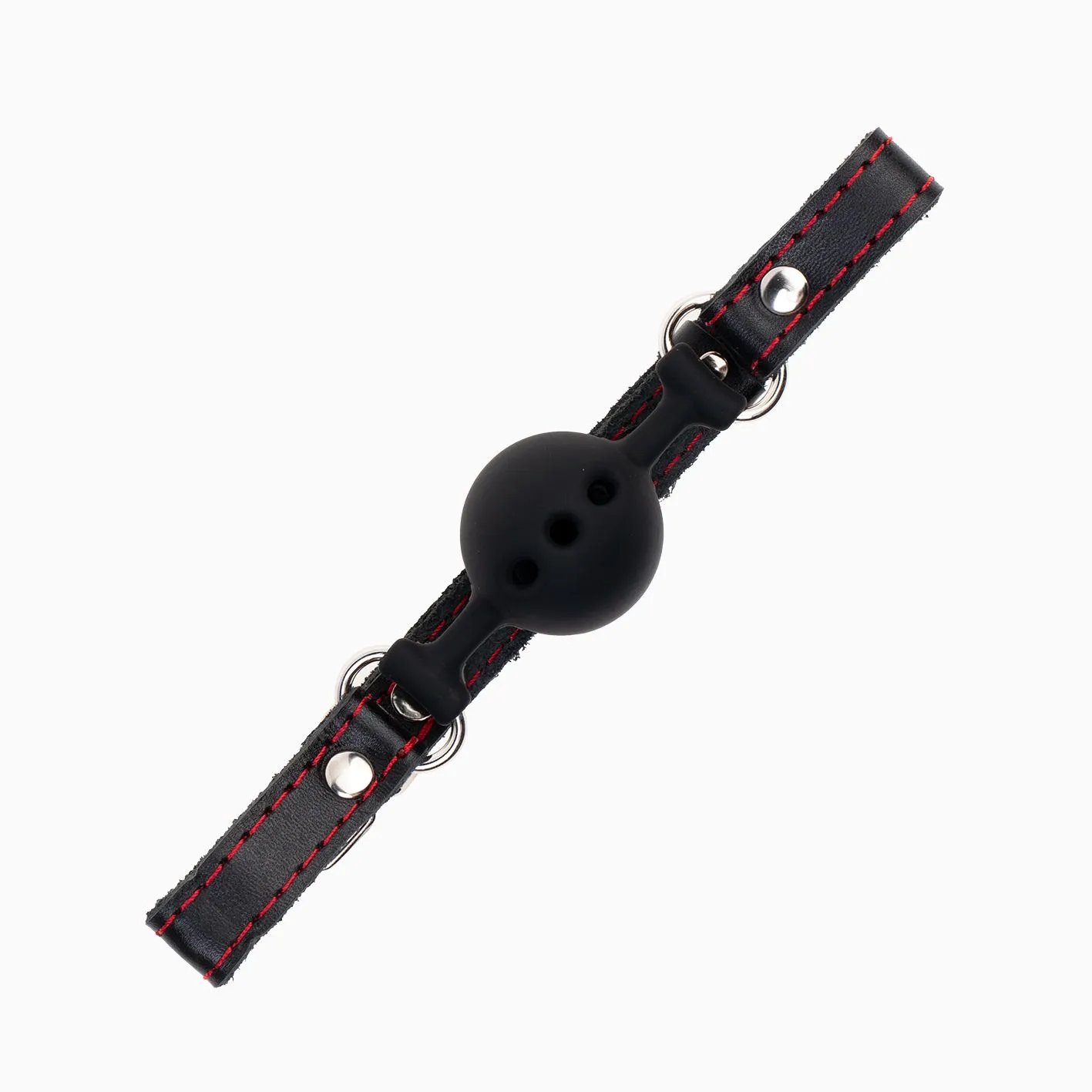 кляп pink rabbit с черным силиконовым шариком (красная строчка) в Мурманске