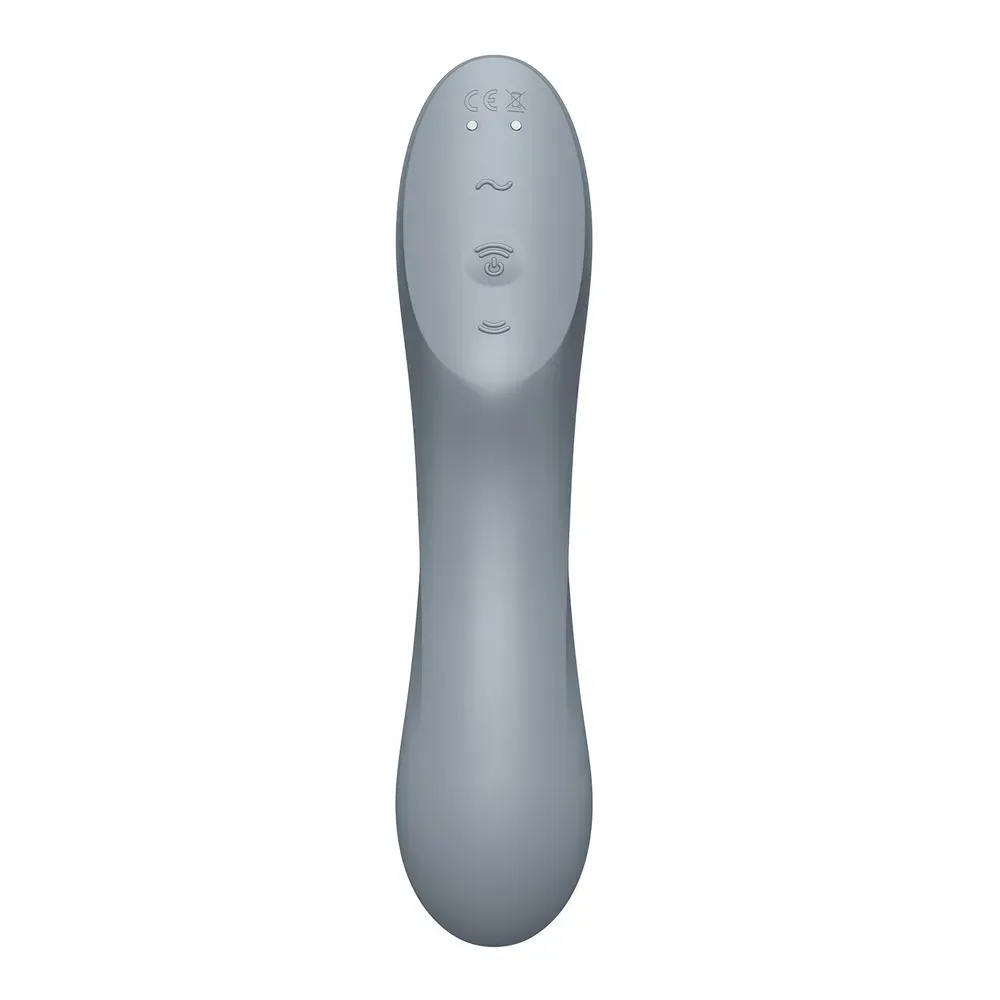 вакуум-волновой бесконтактный стимулятор клитора satisfyer curvy trinity 3, серый в Мурманске