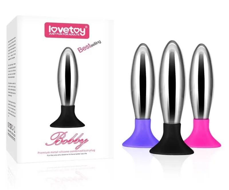 анальная пробка lovetoy bobby, розовая в Мурманске