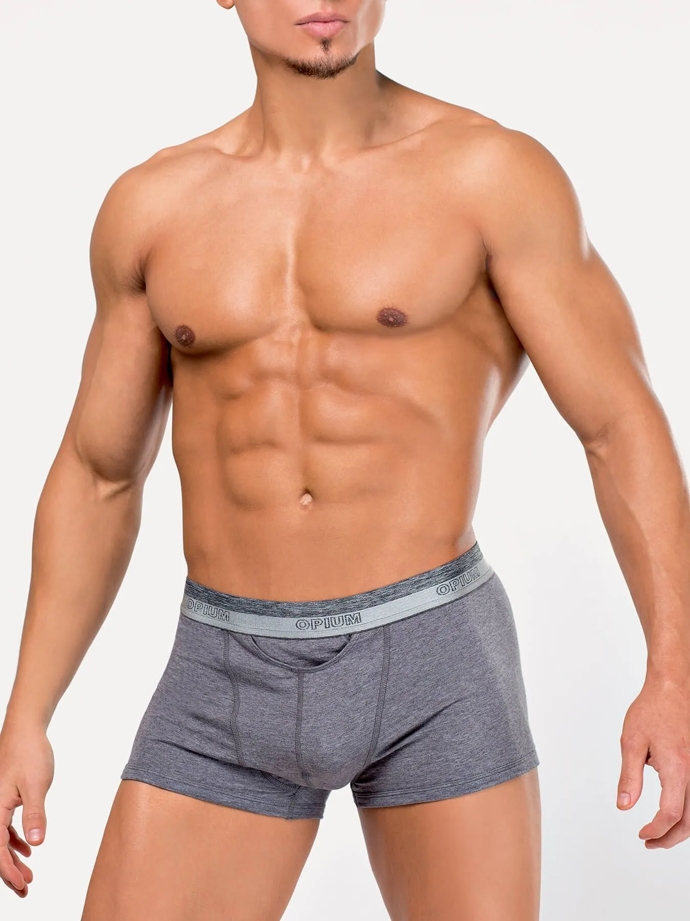 Эротическое трусы мужские боксеры opium r107 серые в Мурманске