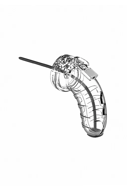 Мужской пояс верности со стимулятором уретры Cock Cage Model 16 Chastity 4.5"