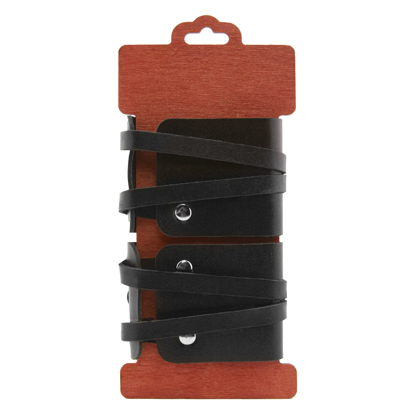 наручники pinkrabbit из черной кожи с креплением в виде веревочек в Мурманске