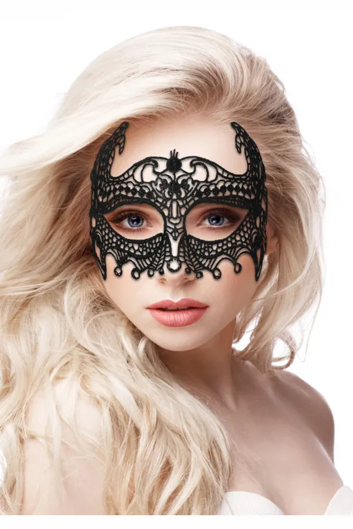 кружевная маска ручной работы на глаза empress black lace mask в Мурманске