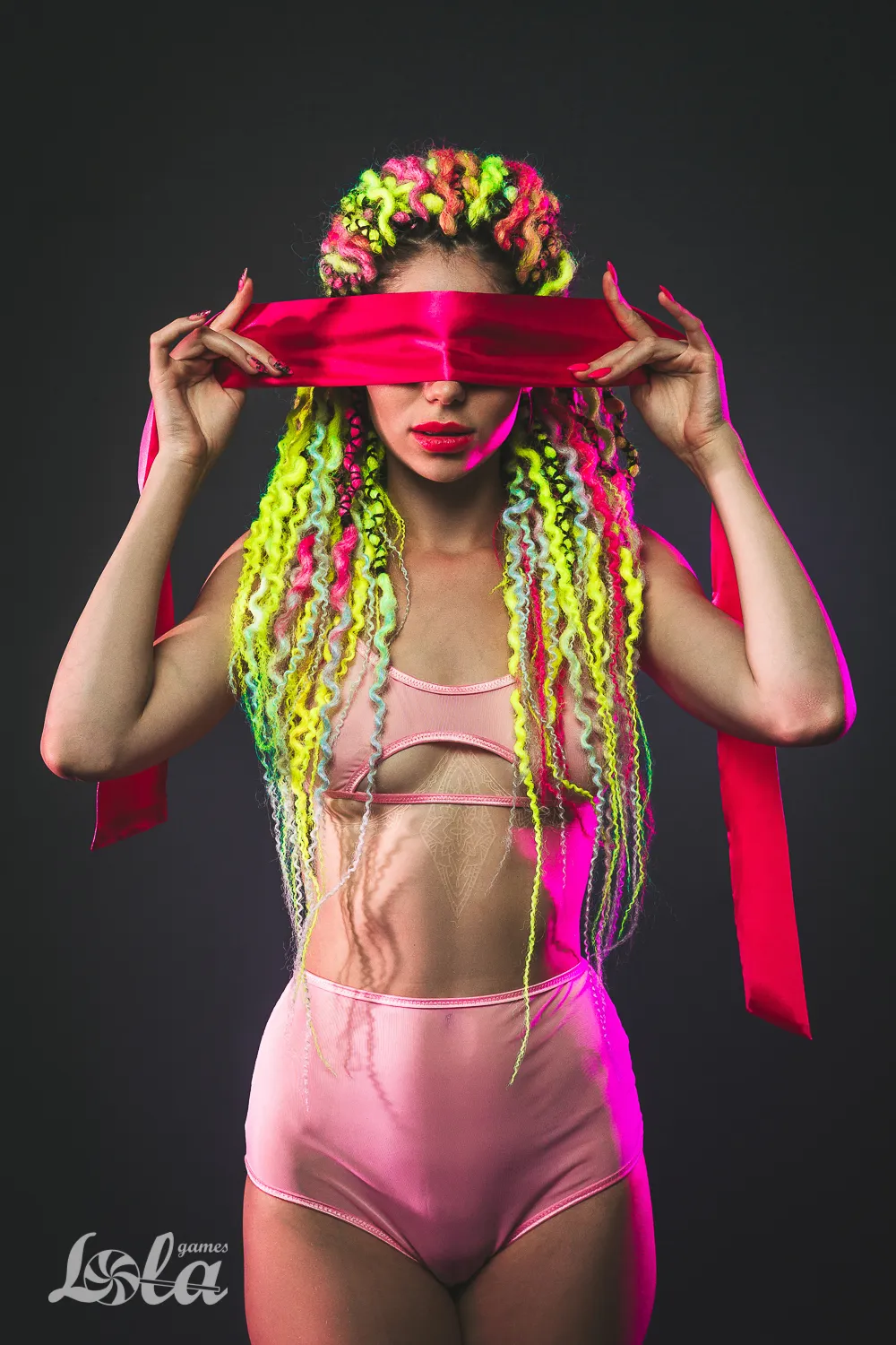 лента party hard wink pink 1142-02lola в Мурманске