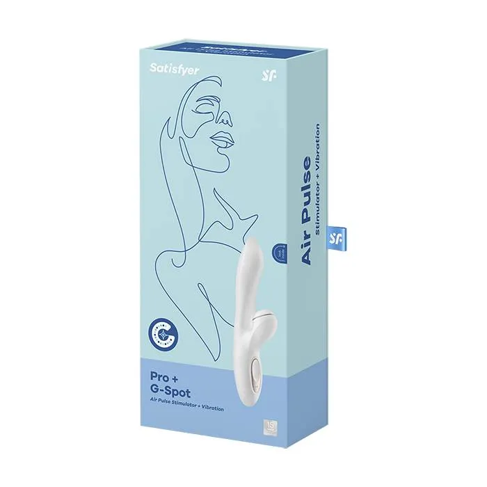 вибро-вакуумно-волновой стимулятор satisfyer pro & g-spot, белый в Мурманске