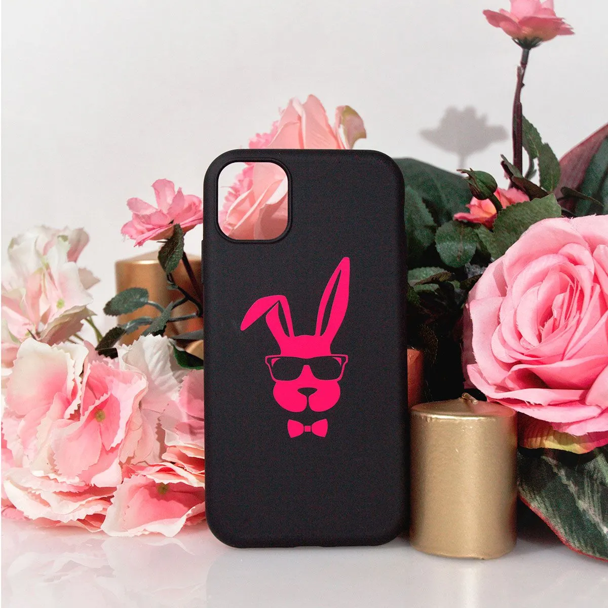 Чехол PinkRabbit на iPhone 11 с розовым кроликом