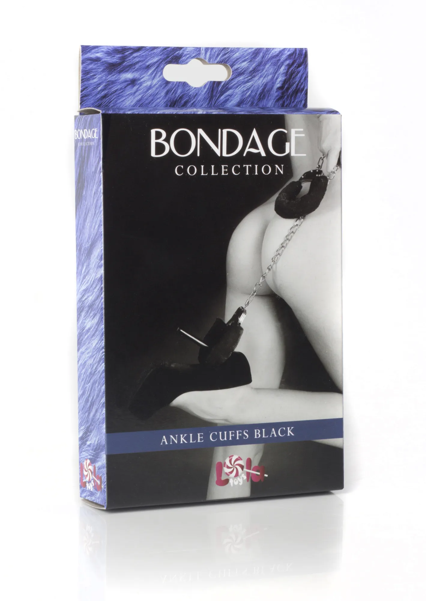 меховые оковы на ноги bondage черные 1020-01lola в Мурманске