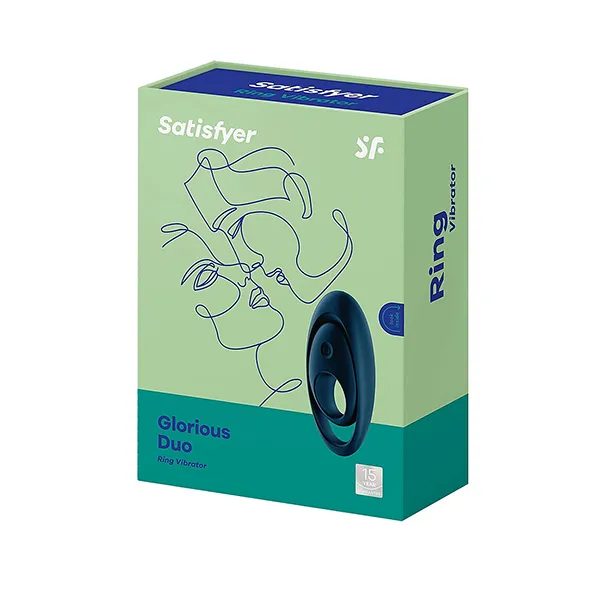 эрекционное кольцо satisfyer glorious duo, синее в Мурманске