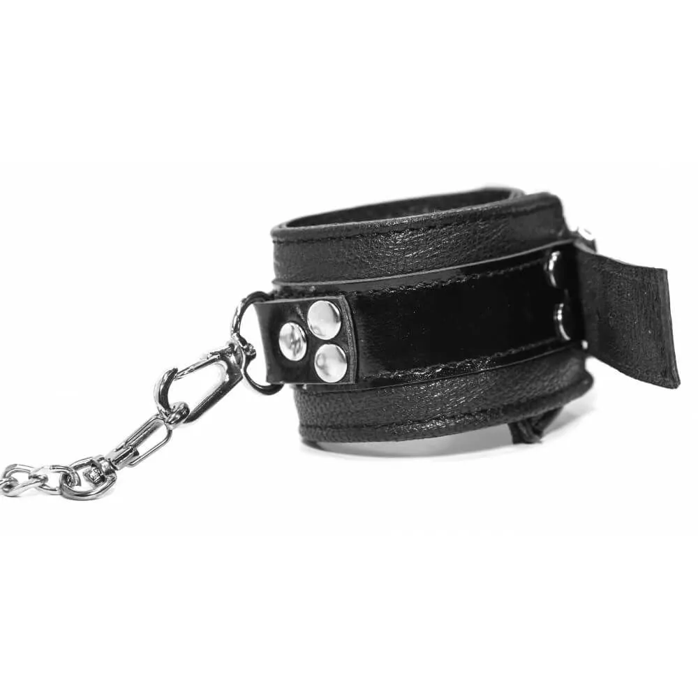 наручники декоративные с поводком индиго черные, с цепью в Мурманске