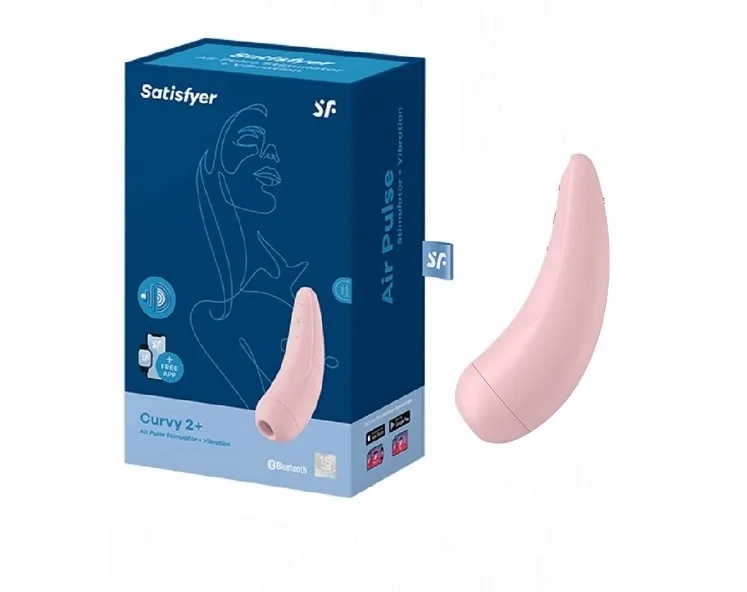 вакуумный массажер с вибрацией satisfyer curvy 2 plus pink 001852sa в Мурманске