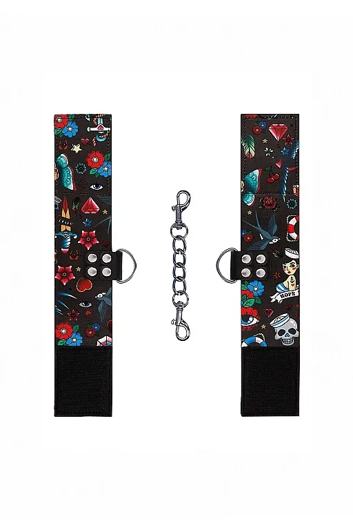 наножники на цепочке printed ankle cuffs old school tattoo style в Мурманске