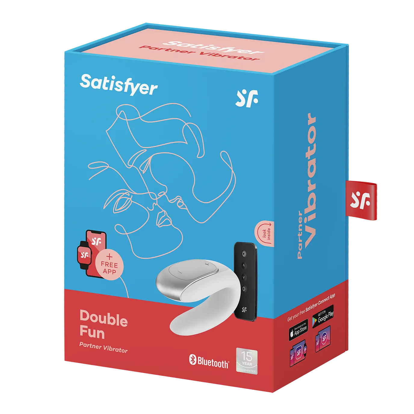 виброcтимулятор satisfyer double fun connect app white 002453sa в Мурманске