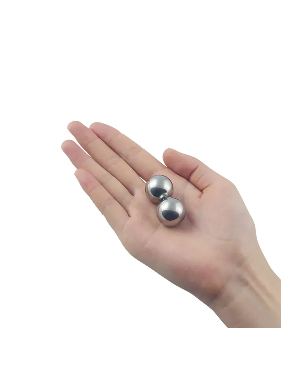 вагинальные шарики lovetoy passion dual balls, серебристый в Мурманске