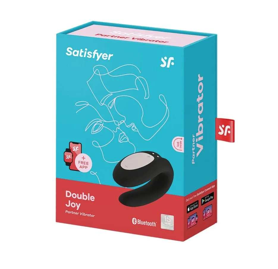 универсальный массажер для пар satisfyer double joy, черный в Мурманске