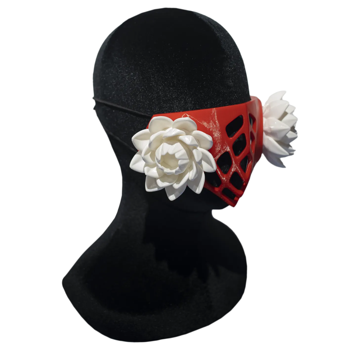 3d маска с цветами, красная в Мурманске