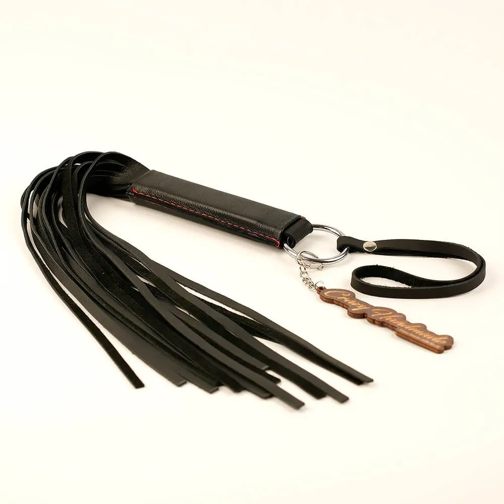 плеть классическая pinkrabbit из натуральной кожи, чёрная в Мурманске