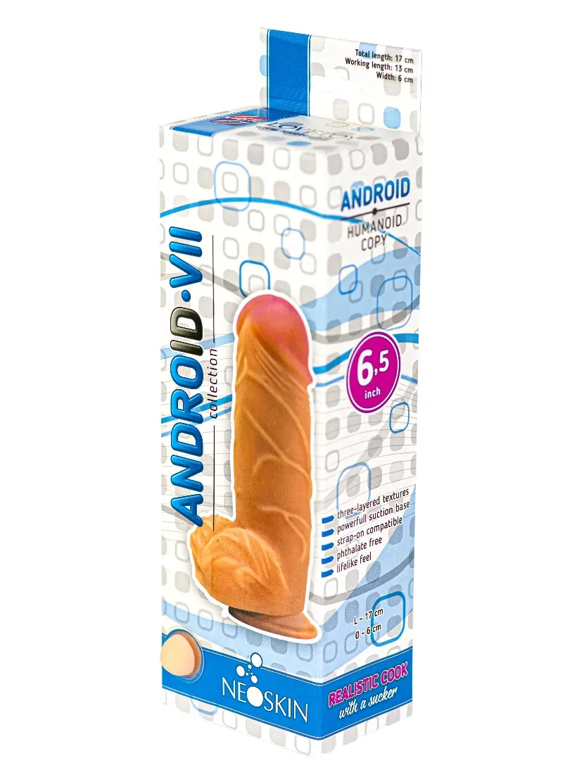 фаллоимитатор на присоске android collection-vii 6.5" 554403ru в Мурманске