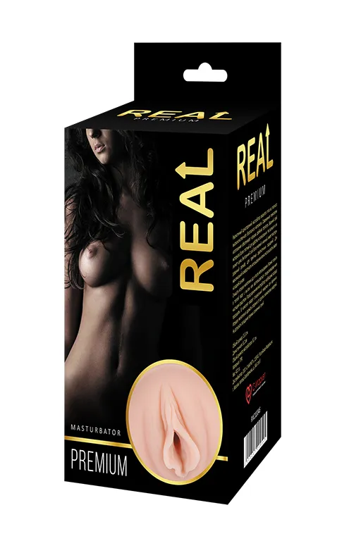 реалистичный односторонний мастурбатор real  women dual layer с двойной структурой 15,5х8,2 см в Мурманске