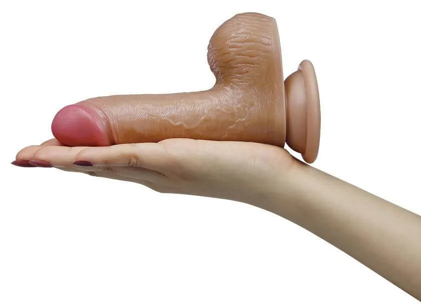 вибратор на присоске lovetoy nature cock luca, телесный в Мурманске