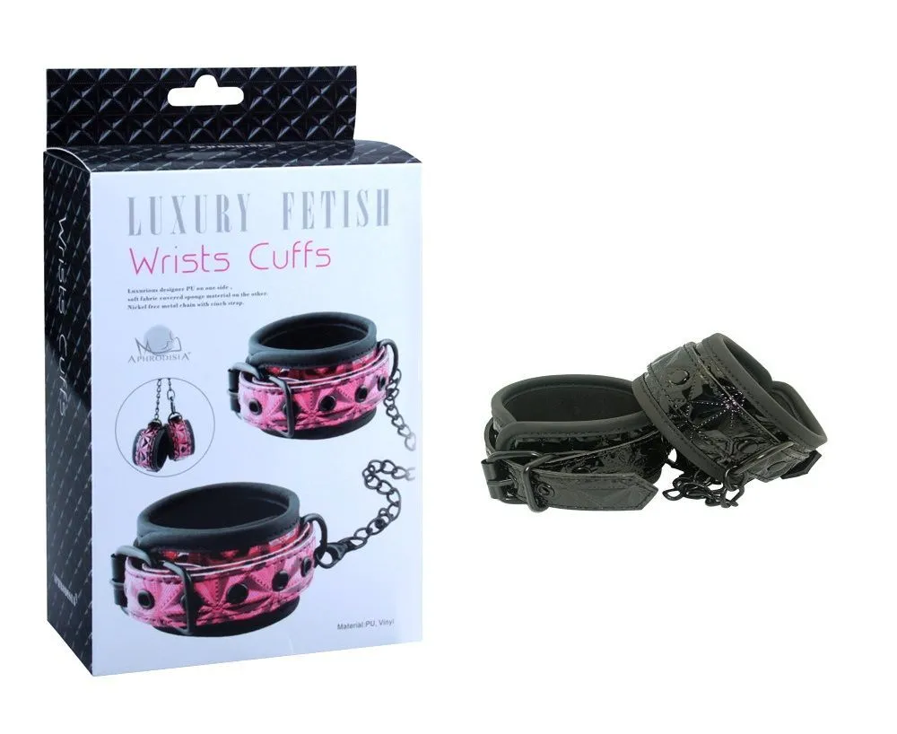 наручники декоративные aphrodisia wrists cuffs, черные в Мурманске