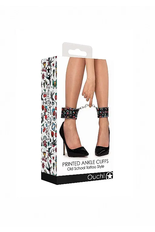 наножники на цепочке printed ankle cuffs old school tattoo style в Мурманске