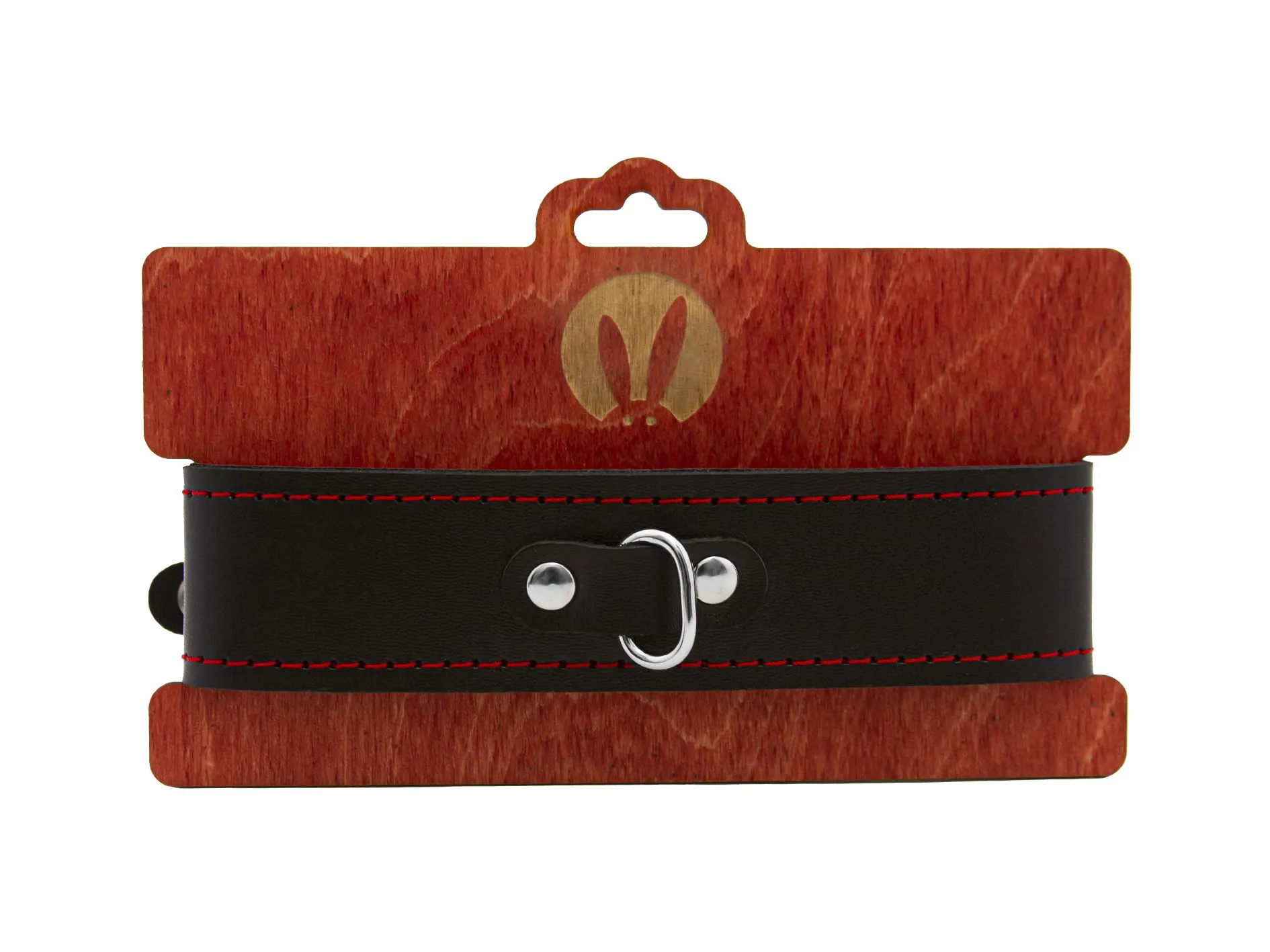 ошейник pinkrabbit двухслойный, с красной строчкой в Мурманске