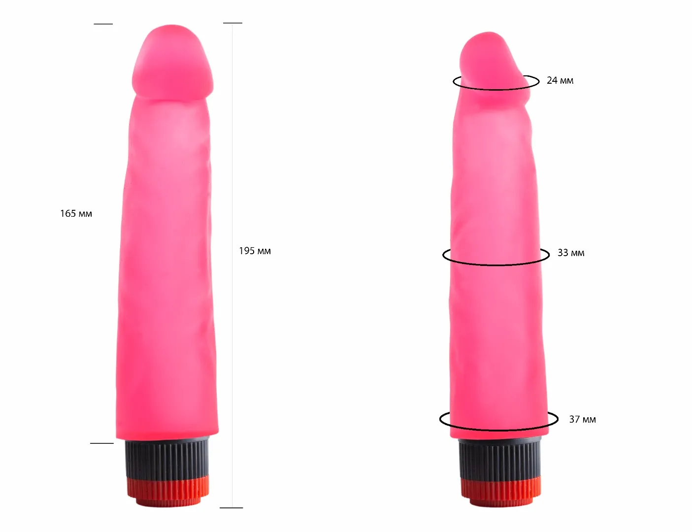 вибромассажер гелевый розовый 227100ru в Мурманске