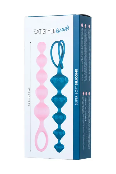 набор из 2 цепочек satisfyer beads colored 000862sa в Мурманске