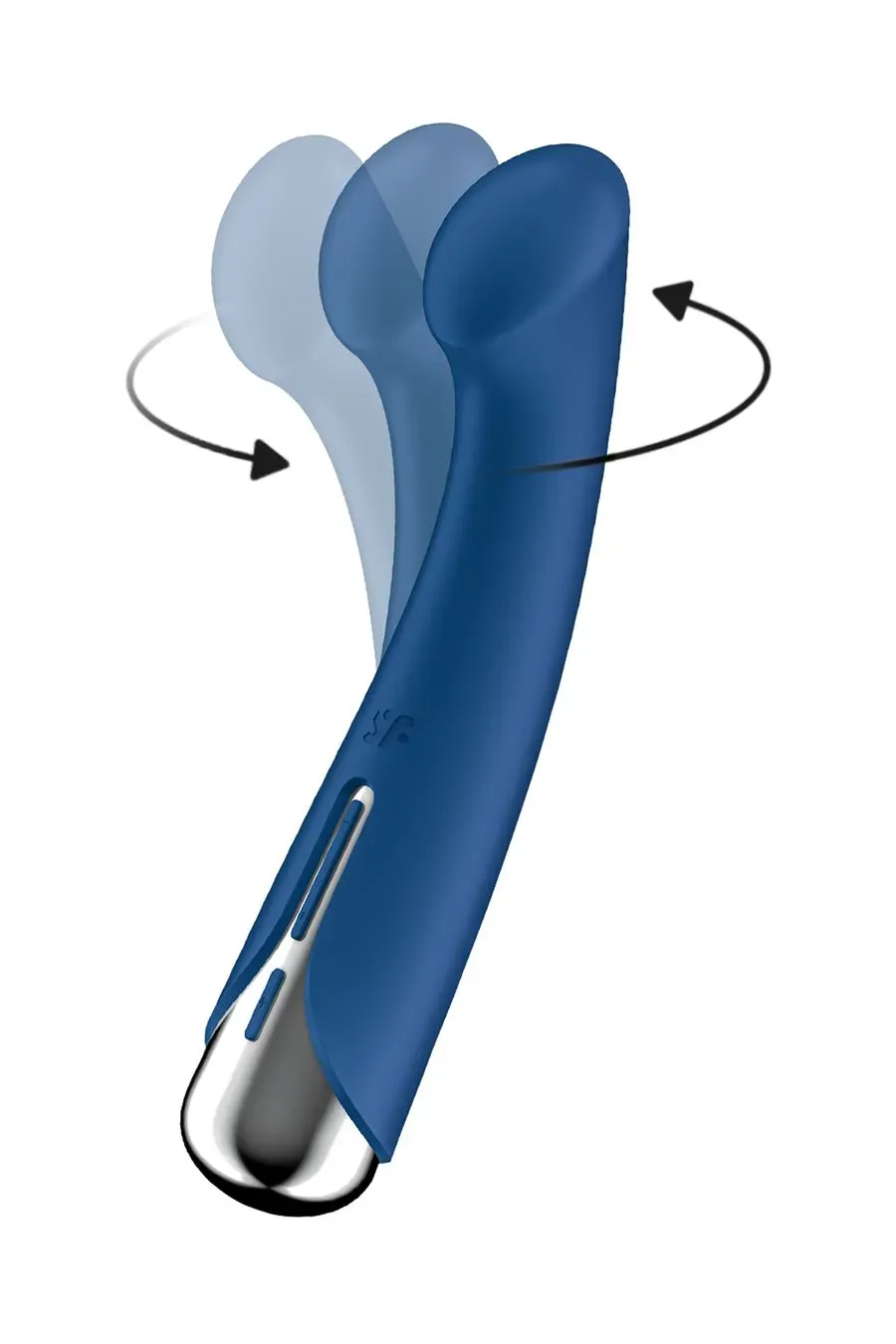 вибратор для точки g с ротацией satisfyer spinning g-spot 1, силикон, синий, 16,8 см в Мурманске