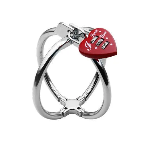 наручники-клетка jjyoung с замком, серебристые в Мурманске