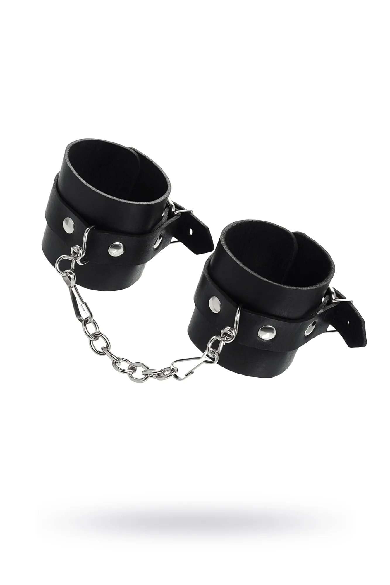 наручники pecado bdsm, однослойные натуральная кожа, черные в Мурманске