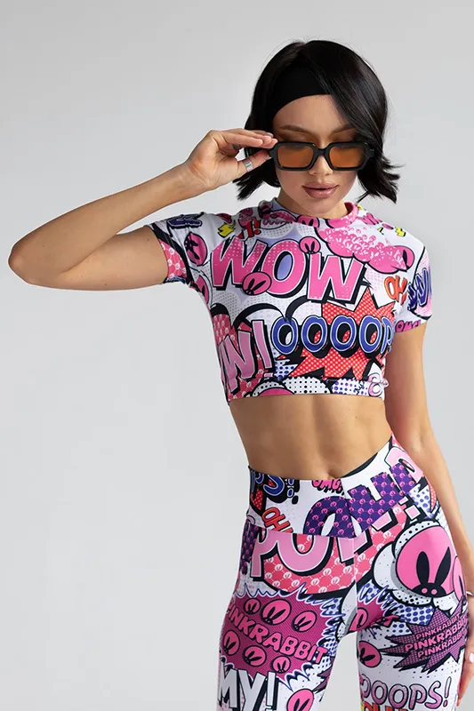 Кроп-топ PinkRabbit POW!