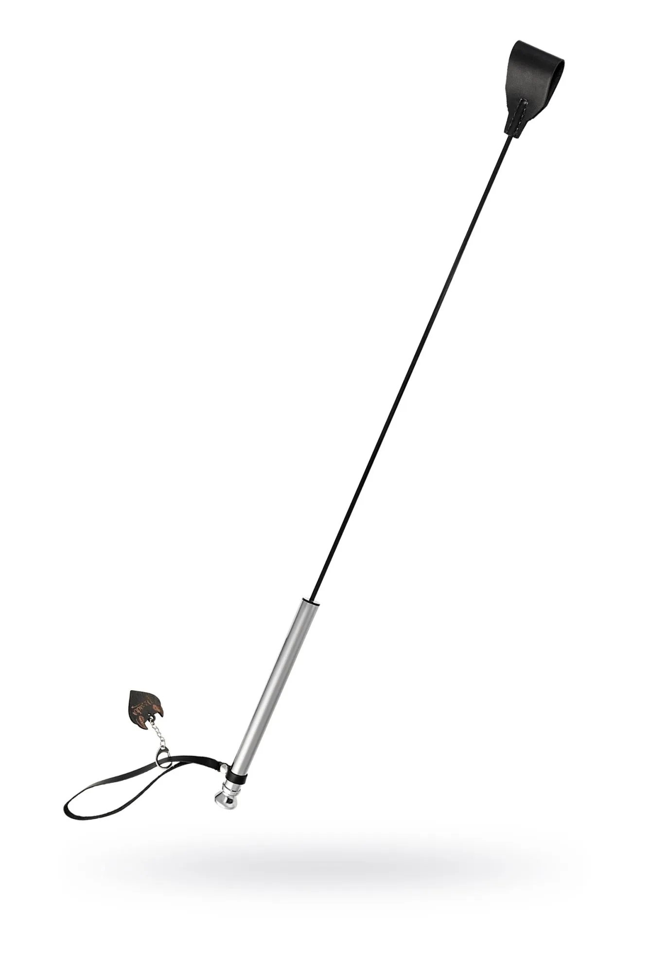 стек pecado bdsm, с металлической рукоятью, модель 2, натуральная кожа, чёрный в Мурманске