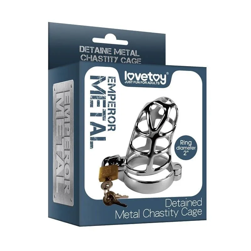 пояс верности lovetoy metal chastity cage, серебристый в Мурманске