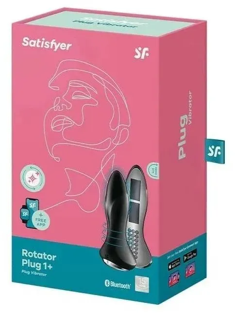 анальная пробка с вибрацией satisfyer rotator plug 1+ black 003153sa в Мурманске