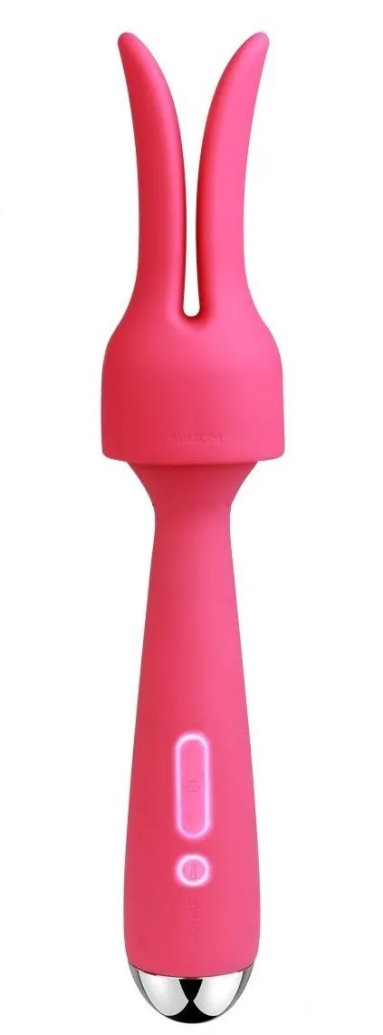 универсальный массажер с насадкой svakom emma, розовый в Мурманске