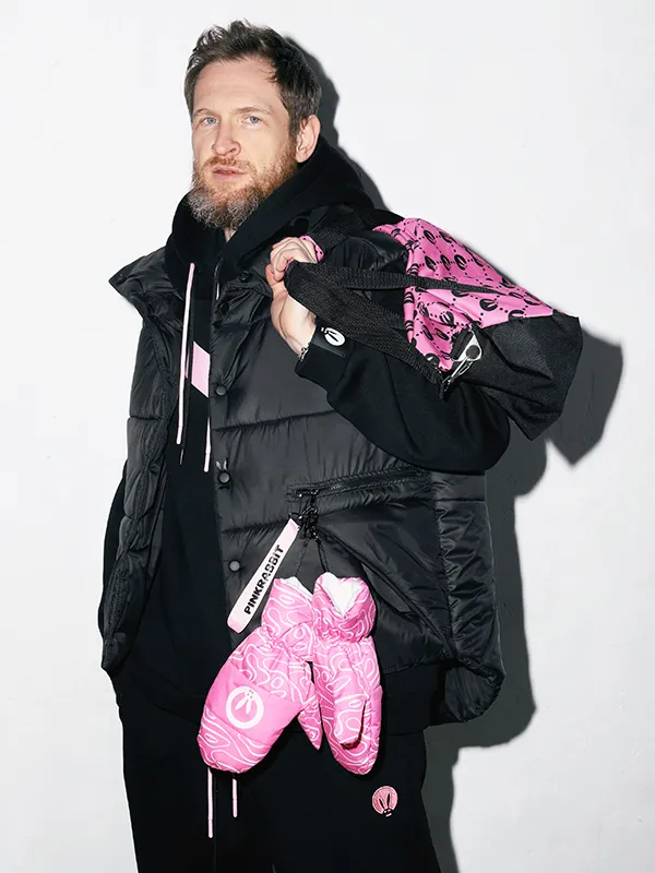 Варежки PinkRabbit, розовые, onesize