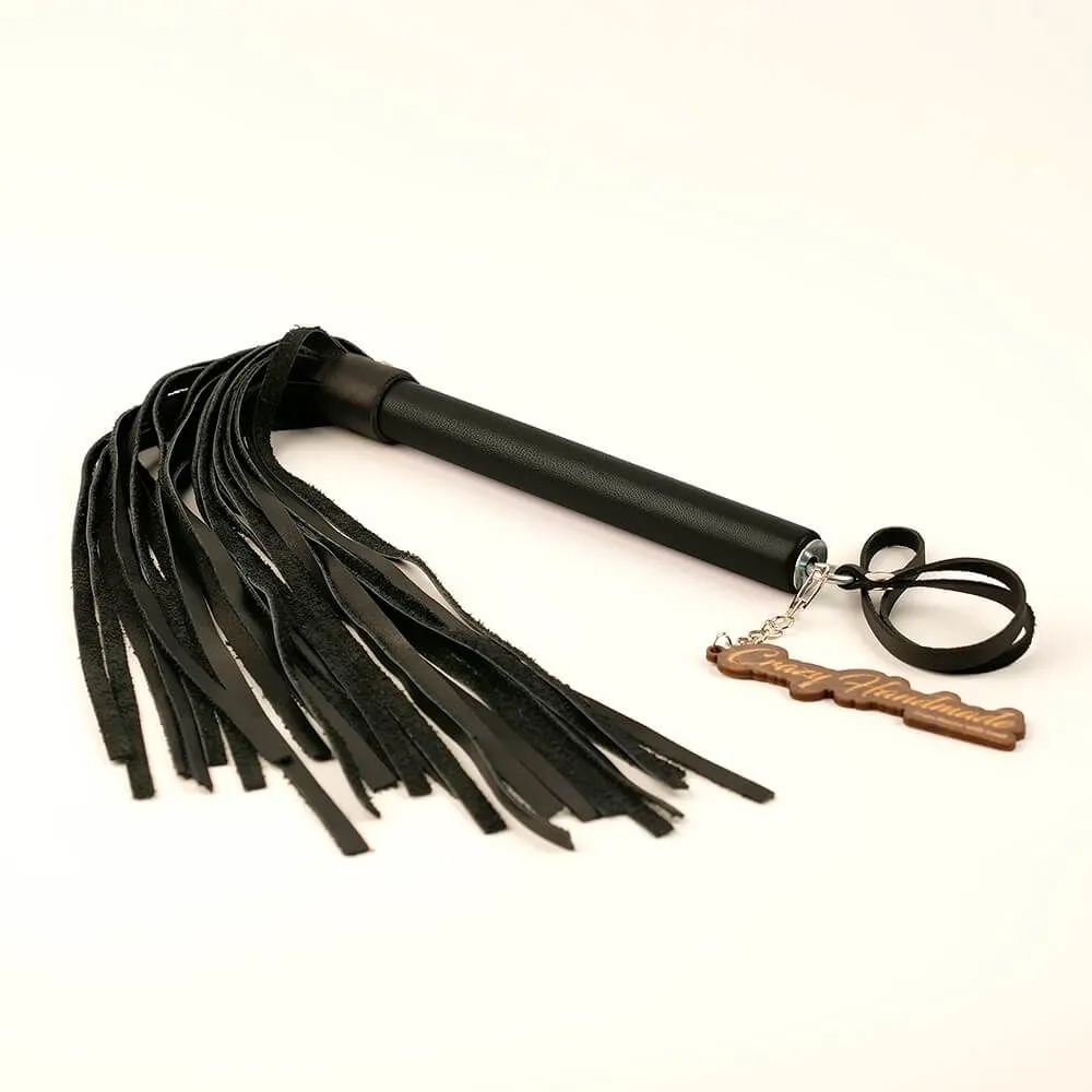 плеть pinkrabbit из натуральной кожи, с черной ручкой в Мурманске